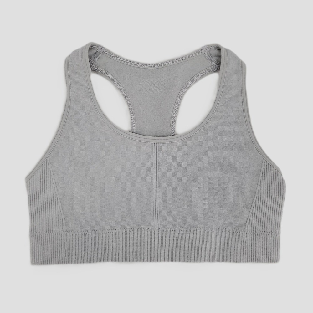 DSG Girls XS Seamless Core Bra‎ Light Heather Grey Moisture Wicking Athletic Top
